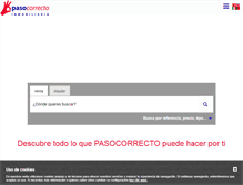 Tablet Screenshot of pasocorrecto.es